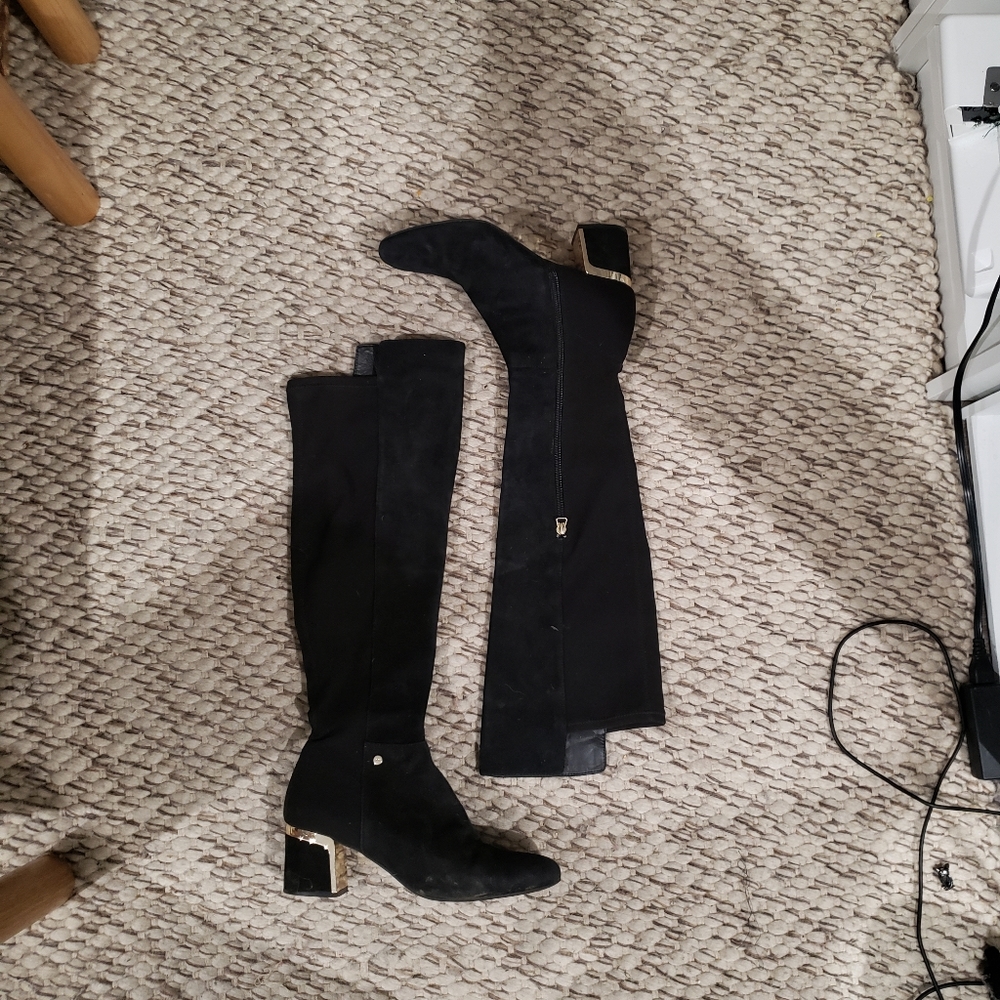 PRELOVED DKNY OVER THE KNEE BLACK BOOT